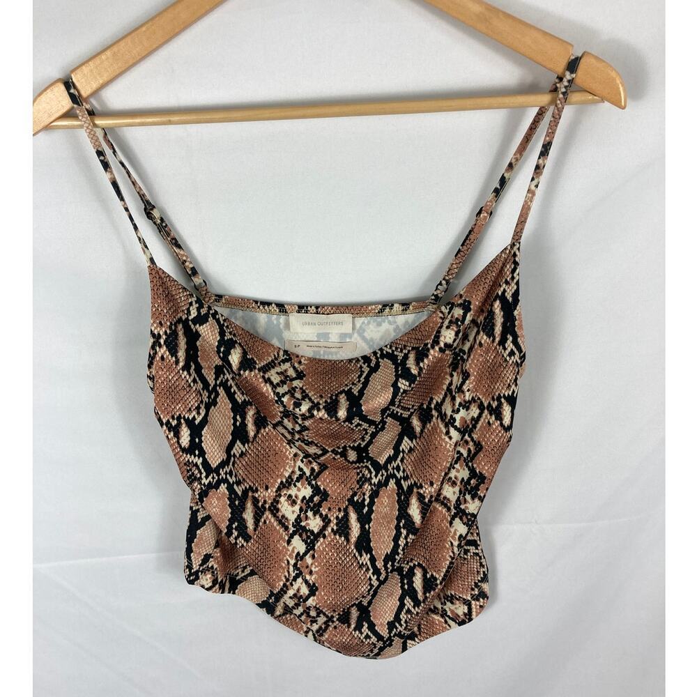 Urban Outfitters Snakeskin Crop Tank Size Small